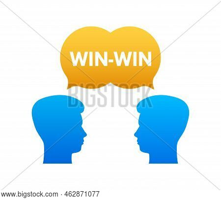Win-win Strategy. Partnership, Deal. Vector Stock Illustration.