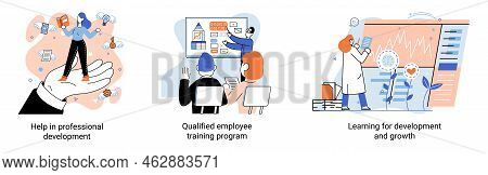 Help In Professional Development. Qualified Employee Training Program. Learning For Software Develop