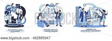 Help In Professional Development. Qualified Employee Training Program. Learning For Software Develop