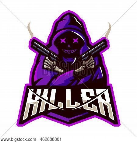 Killer Esport Logo Isolated On Transparent Background