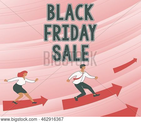 Conceptual Caption Black Friday Sale. Word Written On Attract The Buyers With Exclusive Product S Is