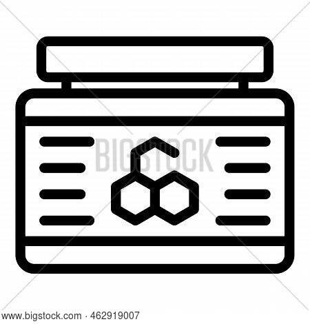 Wax Jar Icon Outline Vector. Hair Remove Cream. Aroma Paraffin
