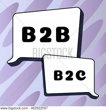 Inspiration Showing Sign B2b B2c. Word Written On Two Types For Sending Emails To Other Showing Outl