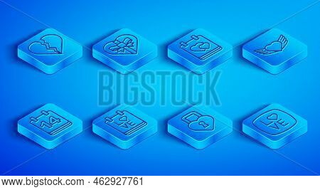 Set Line Broken Heart Or Divorce, Candy In Shaped Box, Calendar With, February 14, Castle The Of, He