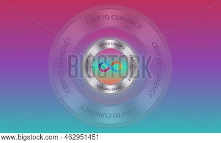 The Internet Computer Virtual Currency Logo. 3d Illustrations.