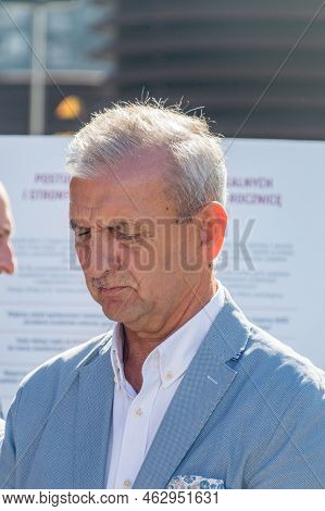 Gdansk, Poland - August 31, 2022: Slawomir Broniarz On The 42nd Anniversary Of The August Agreements