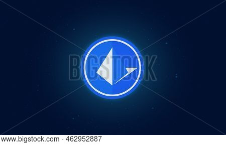 Loopring Virtual Currency Images. 3d Illustrations. Coin Logo