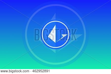 Loopring Virtual Currency Images. 3d Illustrations. Coin Logo