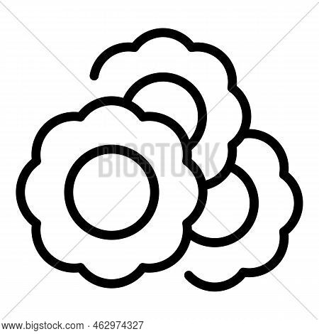Jakarta Flower Icon Outline Vector. Monas Building. Bali Ondel