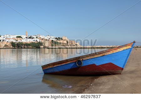 Fiskerbåde i Rabat, Marokko