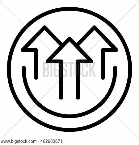 Up Coaching Icon Outline Vector. Expert Team. Goal Success