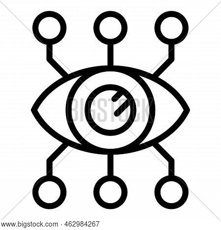 Eye Expert Icon Outline Vector. Business Chart. Work Office