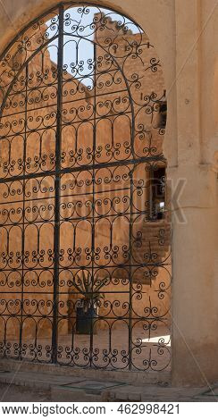 Arab Gate Of The Castle Of Beni Mellal, Also Known As The Kasbah Of Beni Mellal Which Is A Fortress
