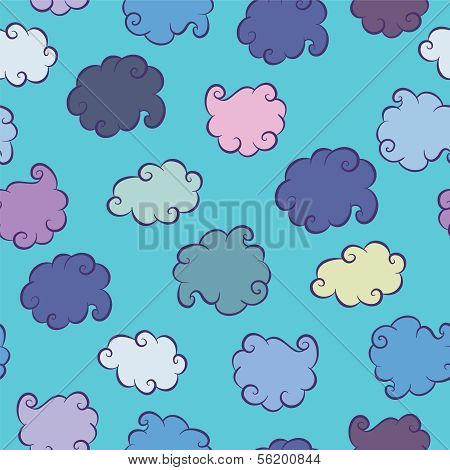 Clouds Seamless background