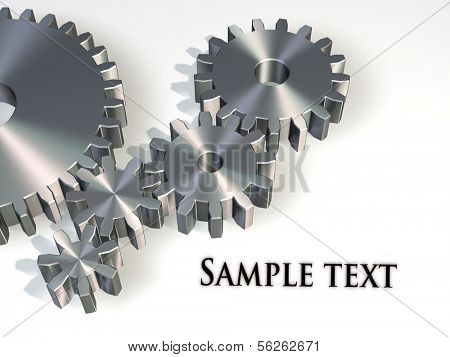 Gear. 3d illustration
