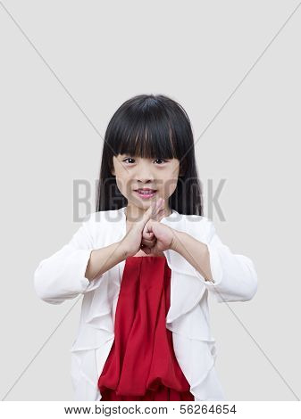 Portrait Of A Little Chinese Girl