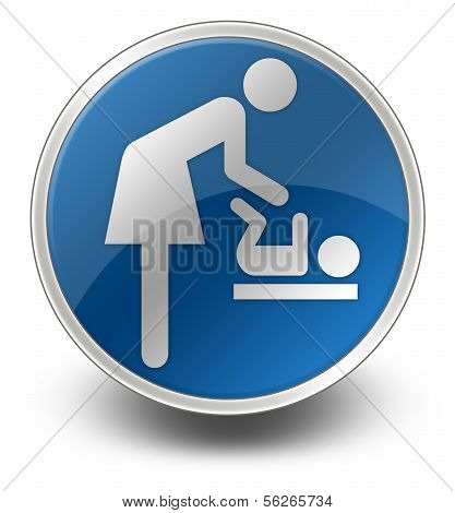 Icon/button/pictogram Baby Change