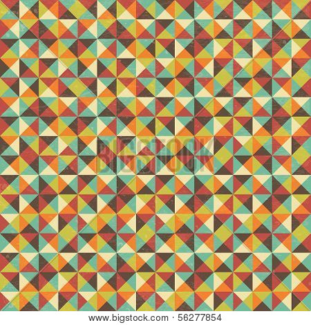 Seamless Geometric Triangle Square Background