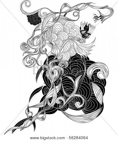 draw bizarre flowers it's cool