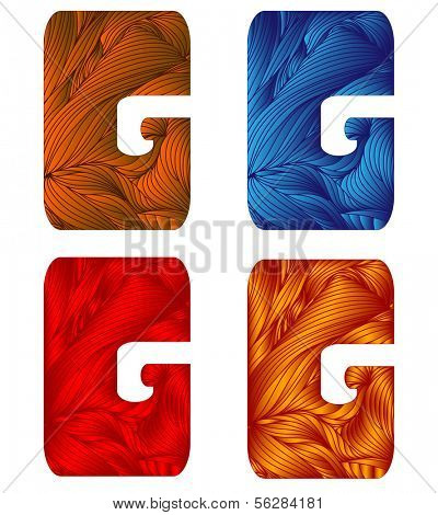 bizarre doodle letter