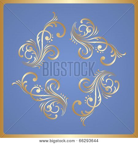Vector Gold Ornament.