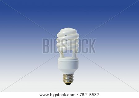 White energy saving lamp