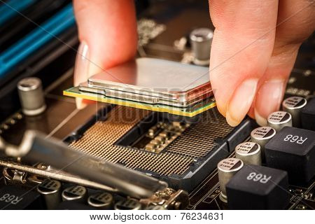 Modern processor and motherboard for a home computer