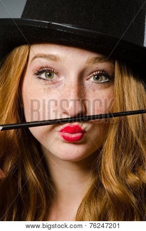 Witch doing her dirty tricks