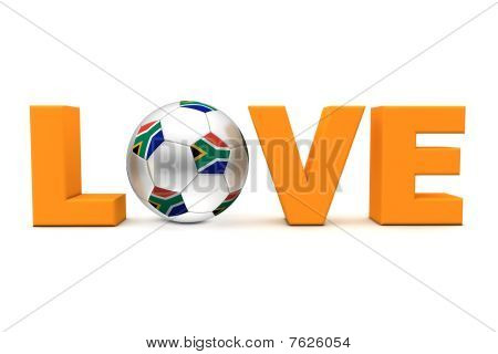 South African Football Love Orange