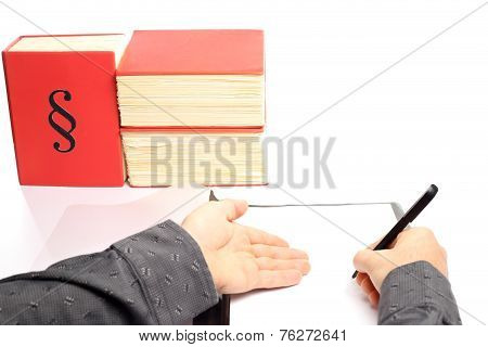 Man Shows Document