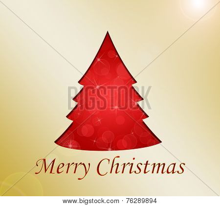 Merry Chtistmas Tree Greeting Card