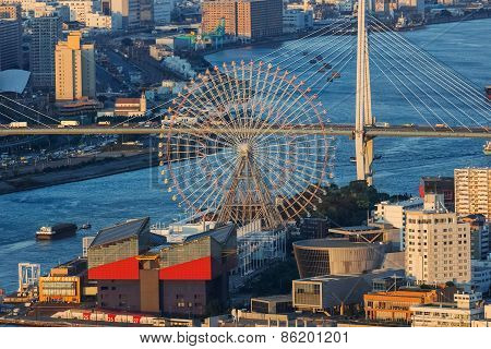 Osaka Bay - an Industrial District in Osaka City, Japan