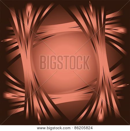 Brown swirl vector abstraction background