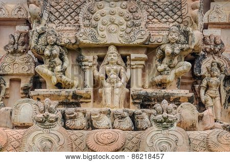 Hindu God Statue In Brihadeeswarar Temple