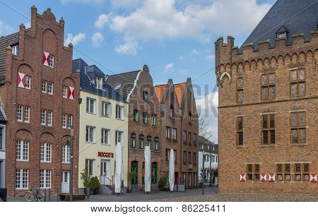 Old Houses At The Central Square Of Kalkar
