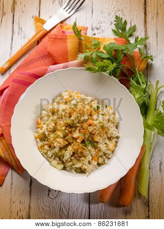 risotto with bottarga ( tuna eggs)