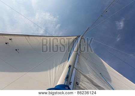Yacht On Lake