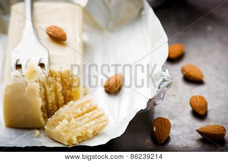 Piece Of Crude Marzipan.