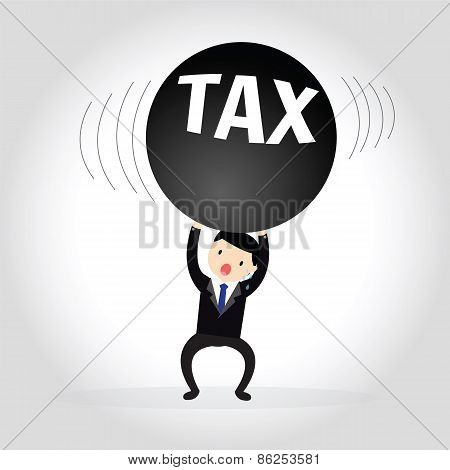 Businessman Tax Concept.