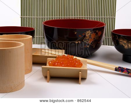 set di cibo giapponese