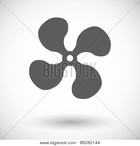Fan single icon.