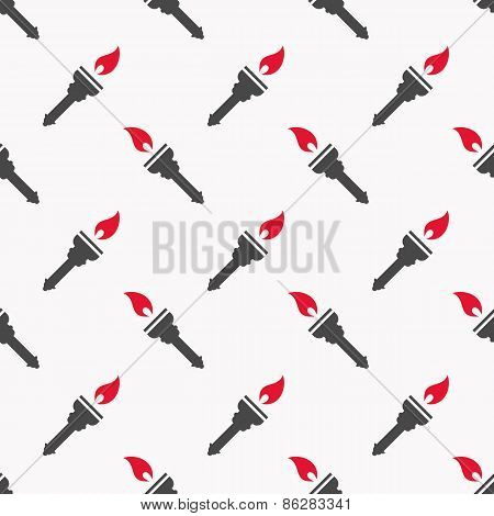 fiery torch pattern