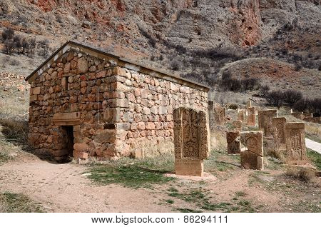 Surb Grigor's Chapel And Khachkars Of Noravank Monastery,armenia, Caucasus, Unesco World Heritage