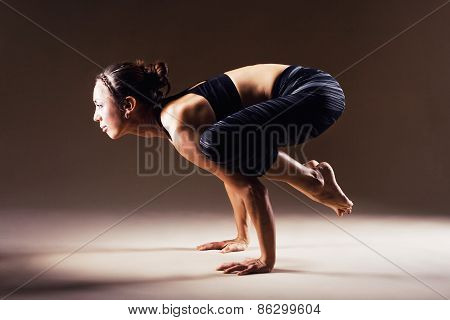 Beautiful Sporty Woman Is Doing Yoga Asana