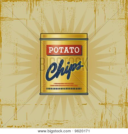 Retro burgonya Chips is