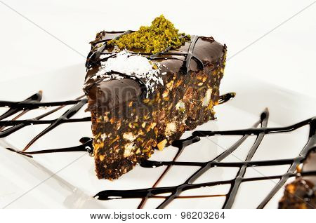 Chocolate mosaic cake