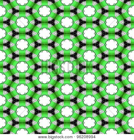 Seamless Futuristic Abstract Black, Neon Green And Silver Chrome Metallic Balls Densely Packed In Ge
