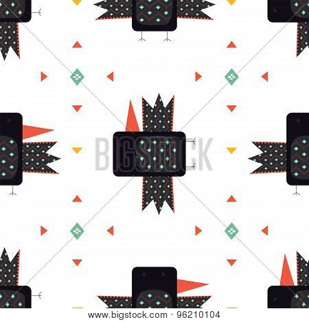 Birds seamless pattern