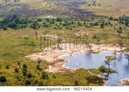 Okavango Delta Aerial View