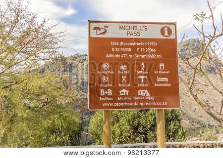 Michell's Pass In Western Cape, South Africa.